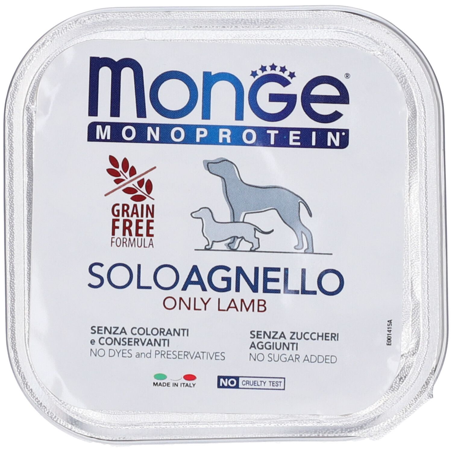 Monge Monoprotein Solo Agnello Cani Adulti 150 g Mangime