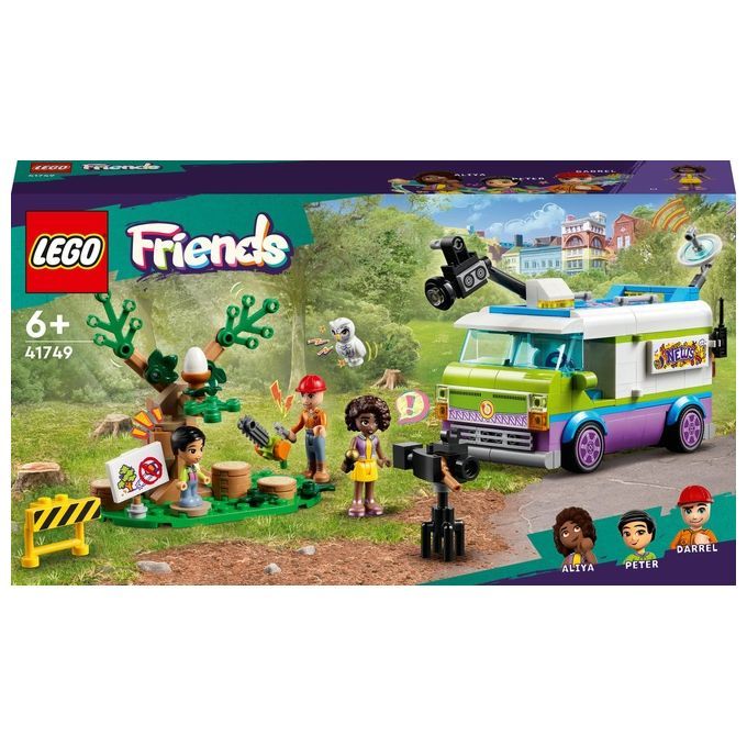 LEGO Friends 41749 Furgone della Troupe Televisiva, Camion Giocattolo