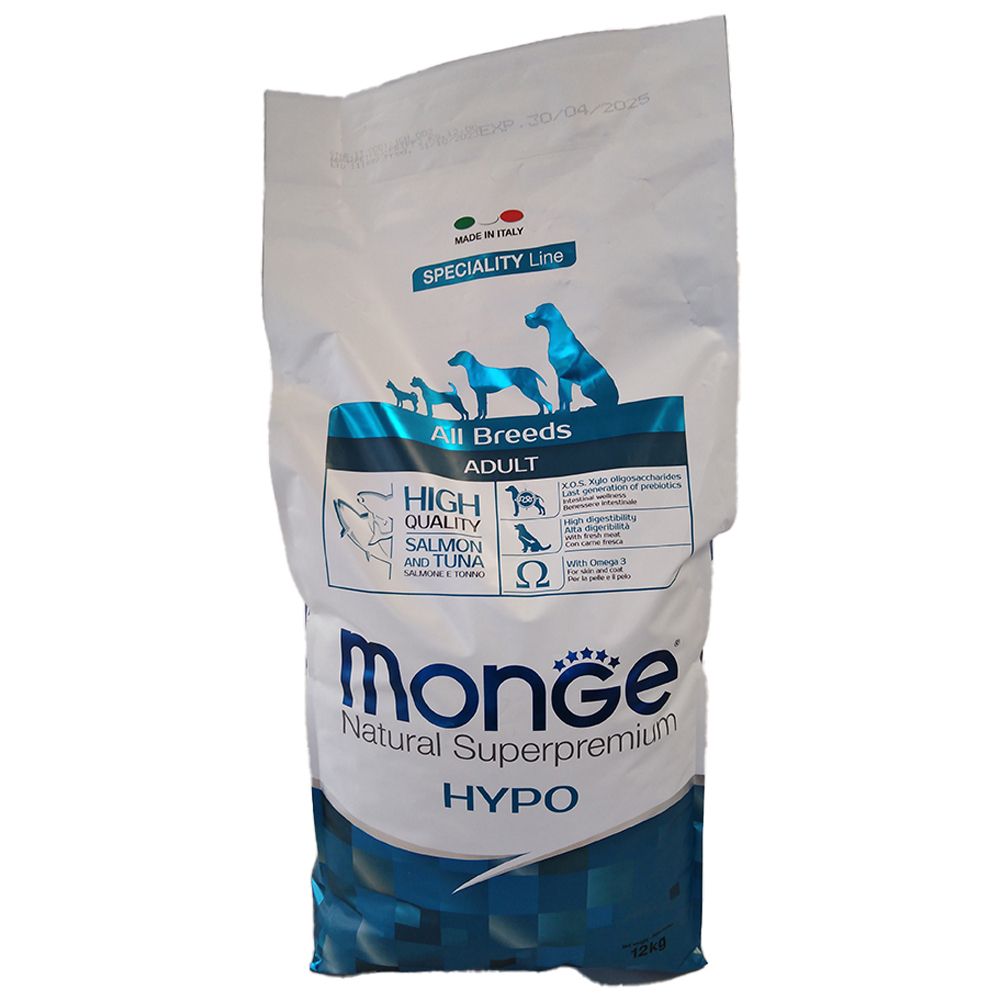Monge All Breeds Hypo Adult Salmone E Tonno 12000 g Mangime
