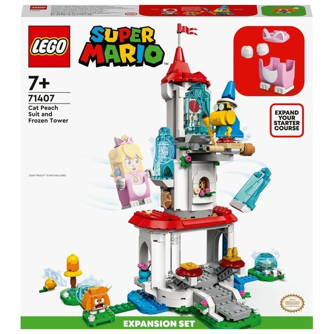 LEGO Super Mario Pack Espansione Costume di Peach Gatto e Torre Ghiacc