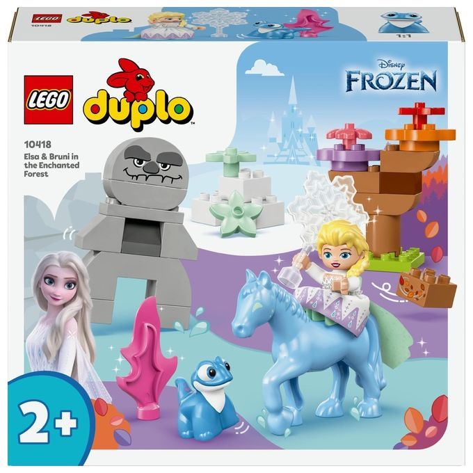 LEGO DUPLO Disney 10418 Elsa e Bruni nella Foresta Incantata, Gioco pe