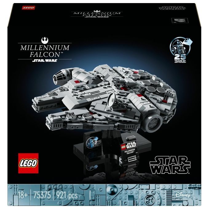 LEGO Star Wars 75375 Millennium Falcon, Modellino da Costruire di Astr
