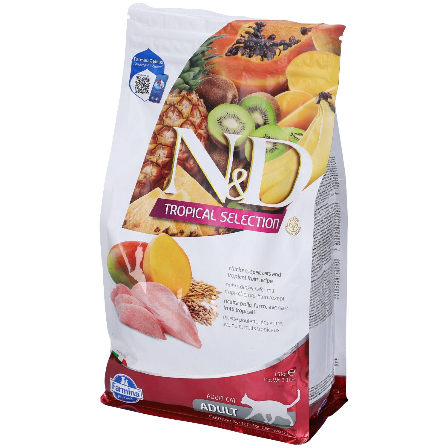 N&D Cat Tropical Selection Chiecken 1500 g Mangime
