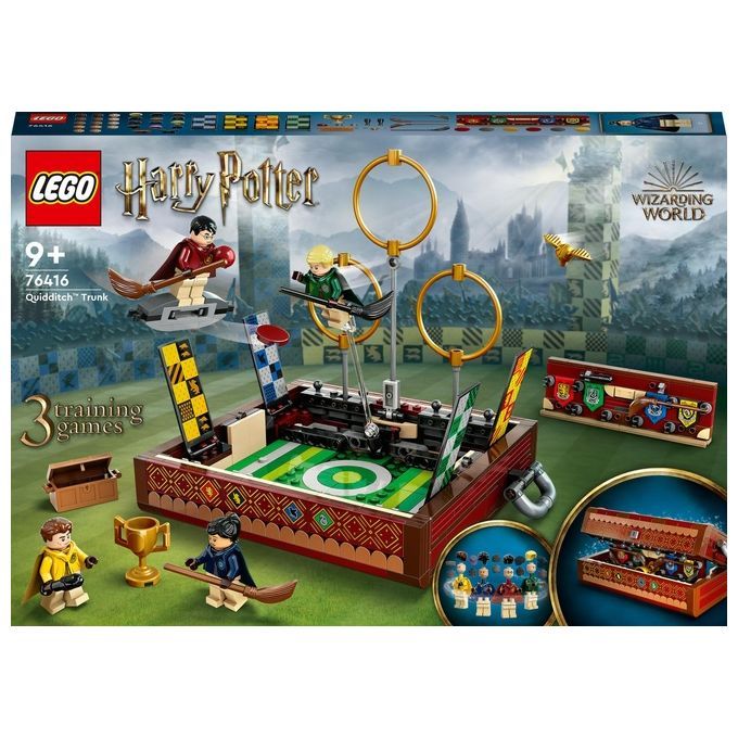 LEGO Harry Potter 76416 Baule del Quidditch, Gioca a 3 Diverse Sfide F