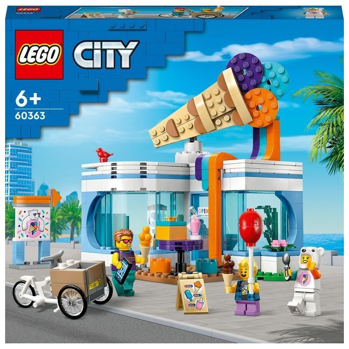 LEGO City 60363 Gelateria, Giochi per Bambini 6+ anni con Carretto dei