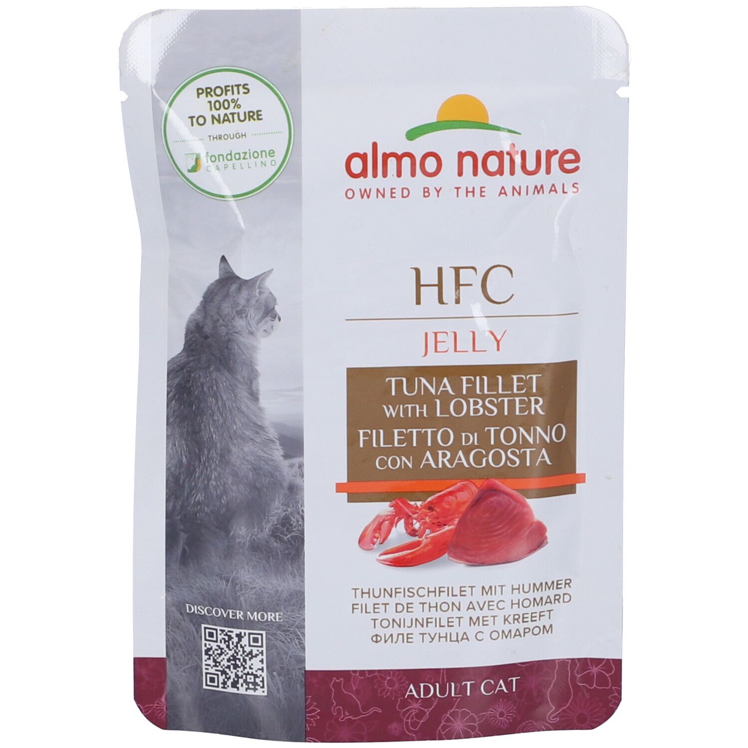 HFC Natural Cuisine Filetto Di Tonno E Aragosta 55 g Mangime