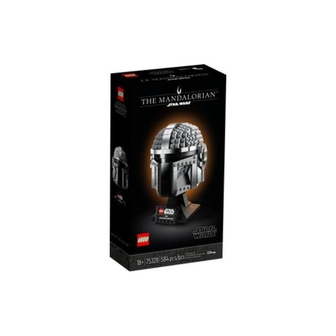 LEGO Star Wars 75328 Casco del Mandaloriano, Elmo da Collezione, Regal