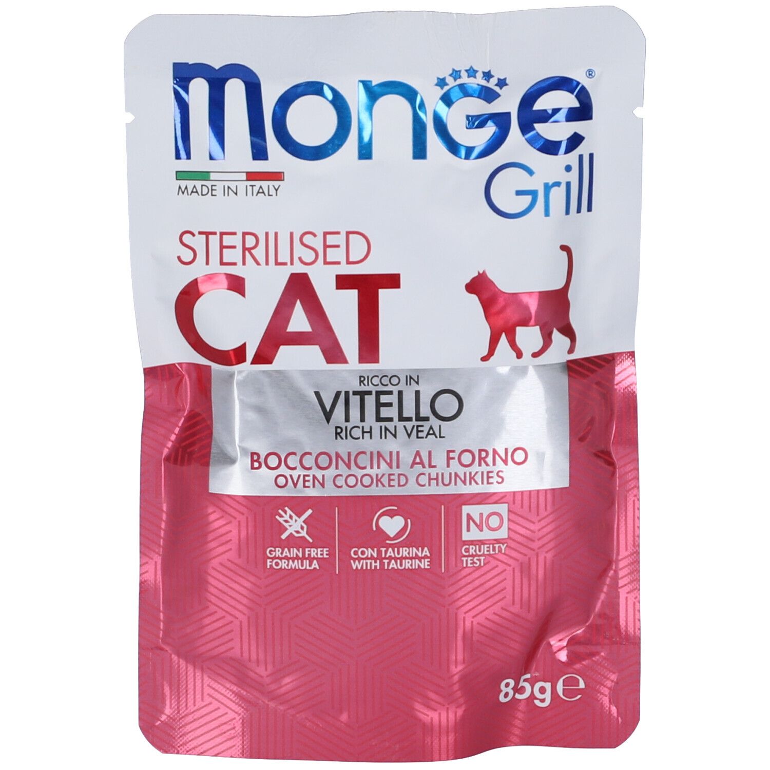 Monge Grill Sterilized per Gatti con Vitello 85 g Mangime