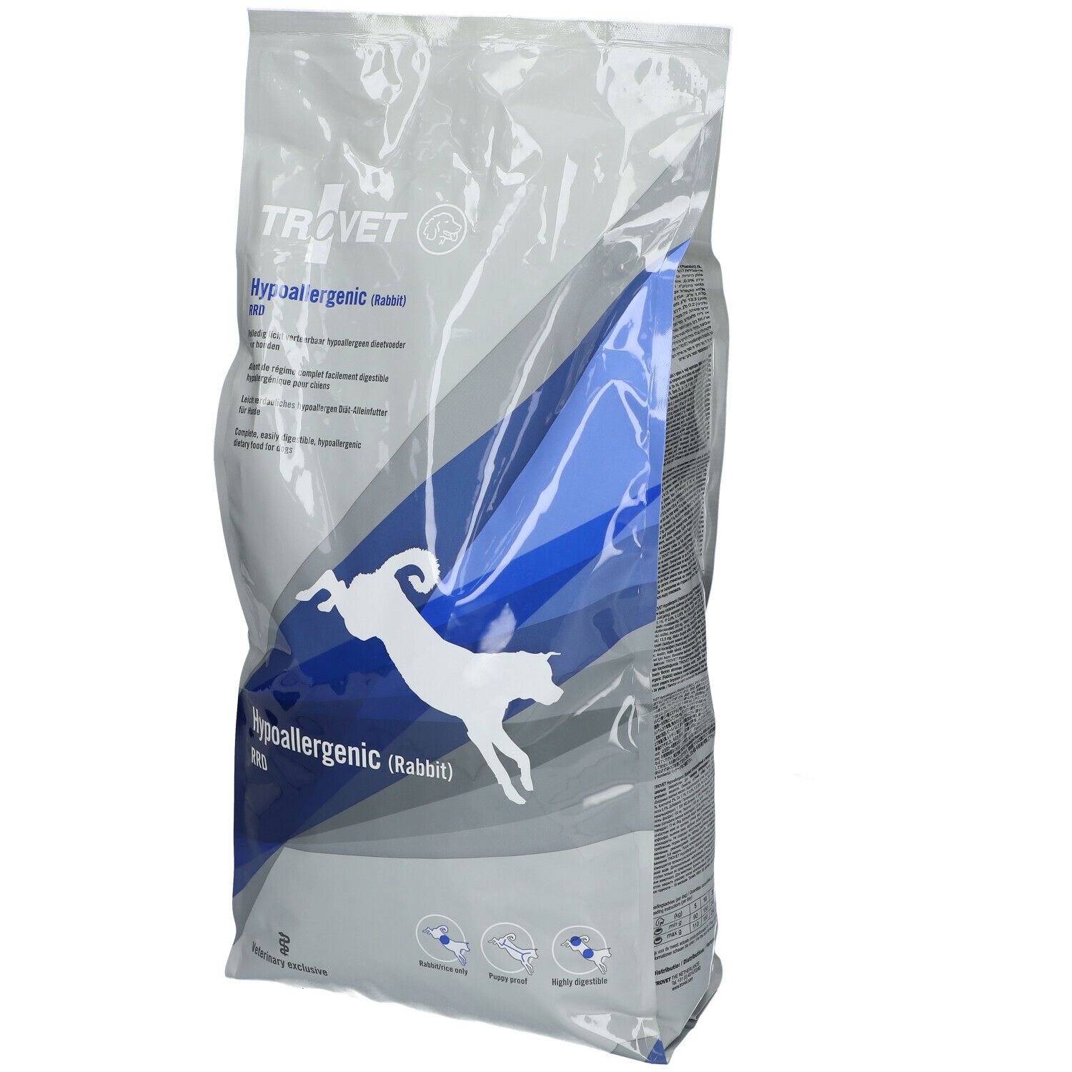 TROVET RRD Hypoallerginic Coniglio 3 kg Pellets