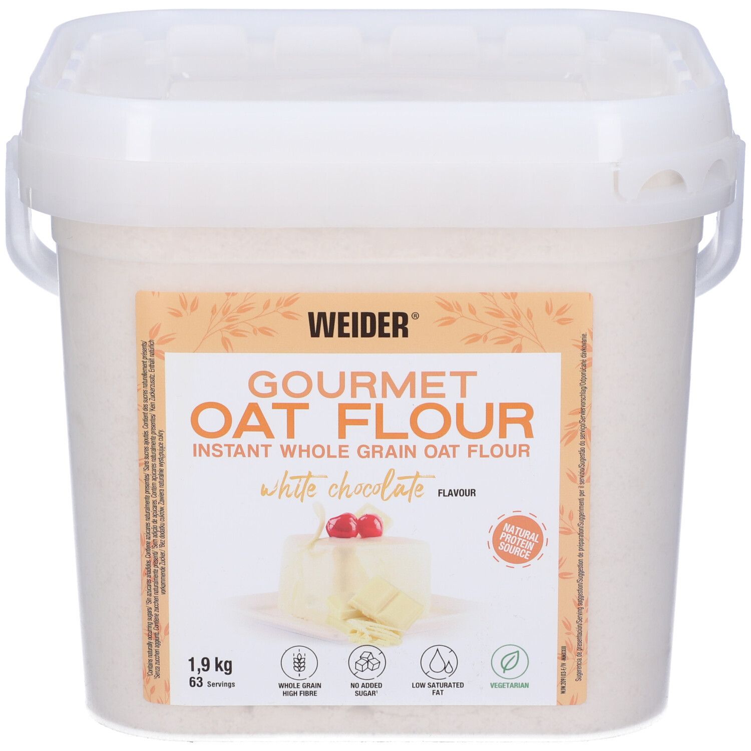Weider Oat Flour Cioccolato Bianco 1900 g Altro