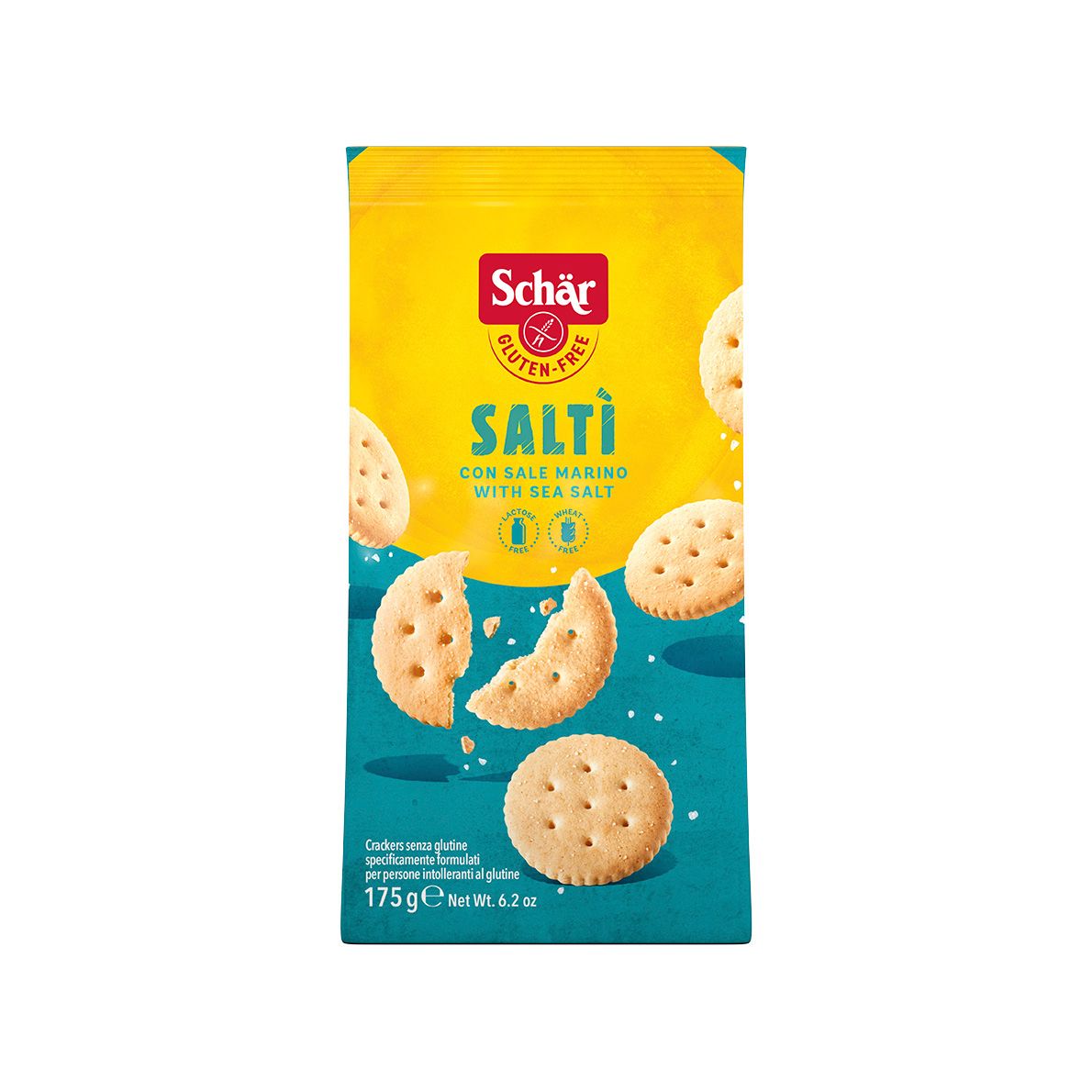 Cracker con Sale Marino Saltì Senza Glutine - Schär 175 g