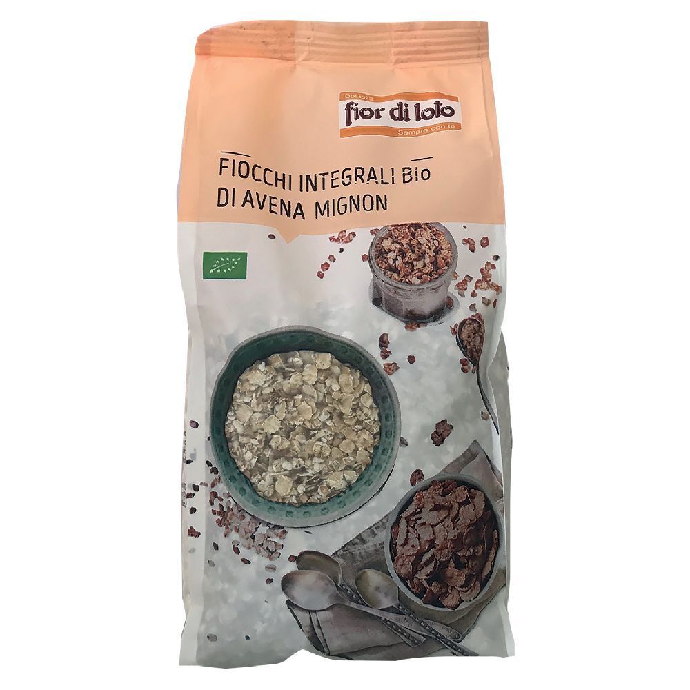Fior di loto Fiocchi Integrali Bio Avena Mignon 500 g Mangime