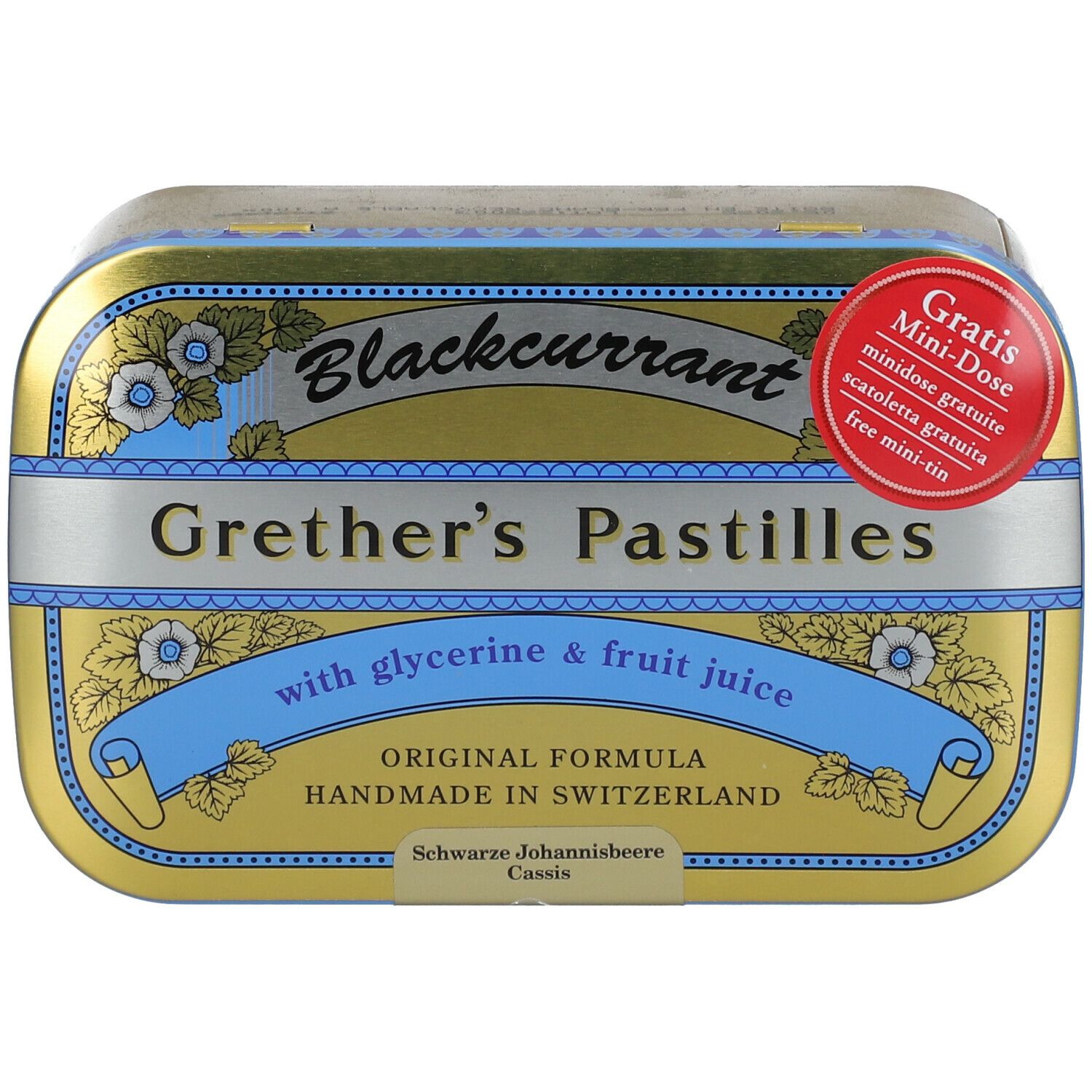 Grether’s Pastilles Blackcurrant 440 g Pastiglie