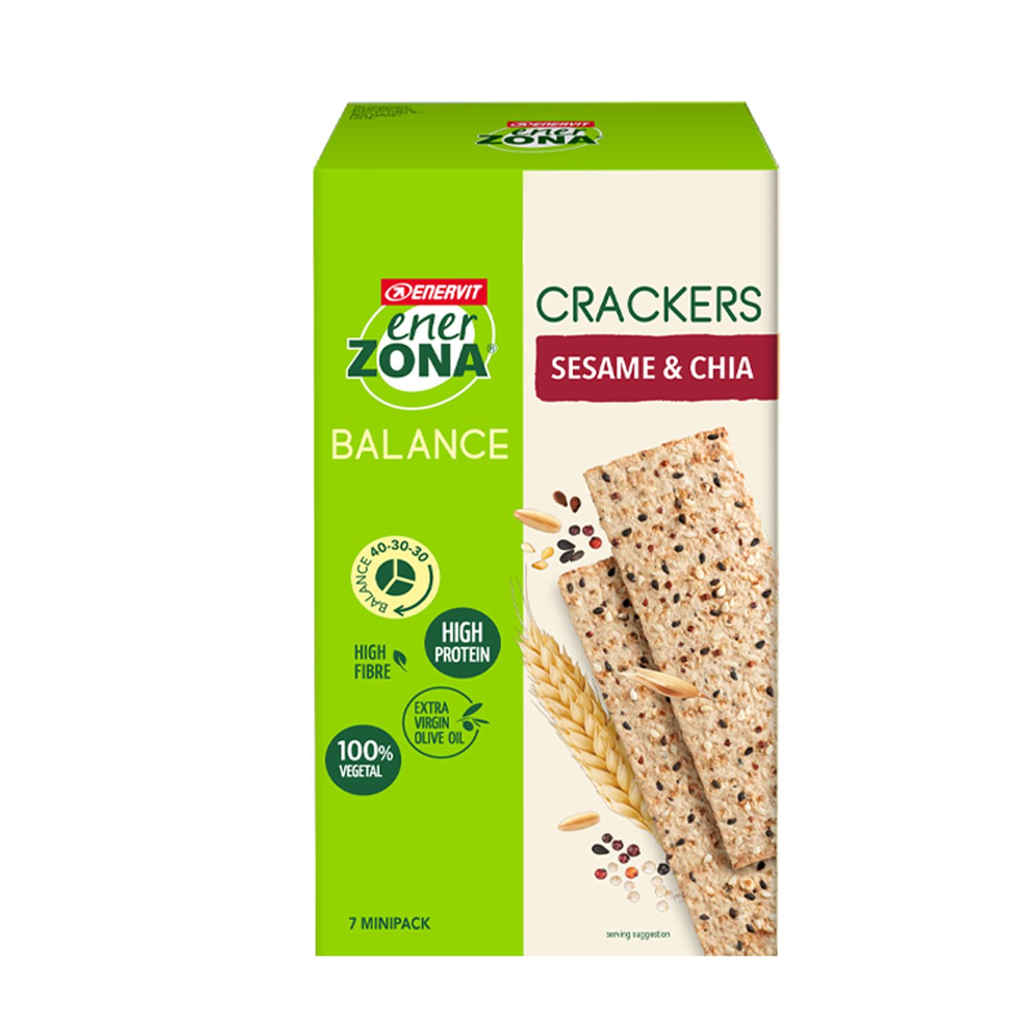 ENERVIT® EnerZONA Crackers sesame & chia 7x25 g Altro