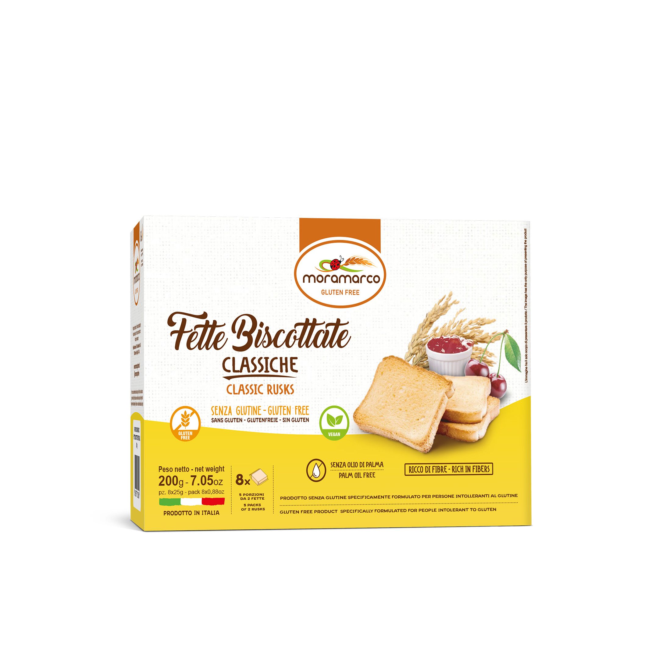 Fette Biscottate Senza Glutine Classiche - Moramarco 200 g