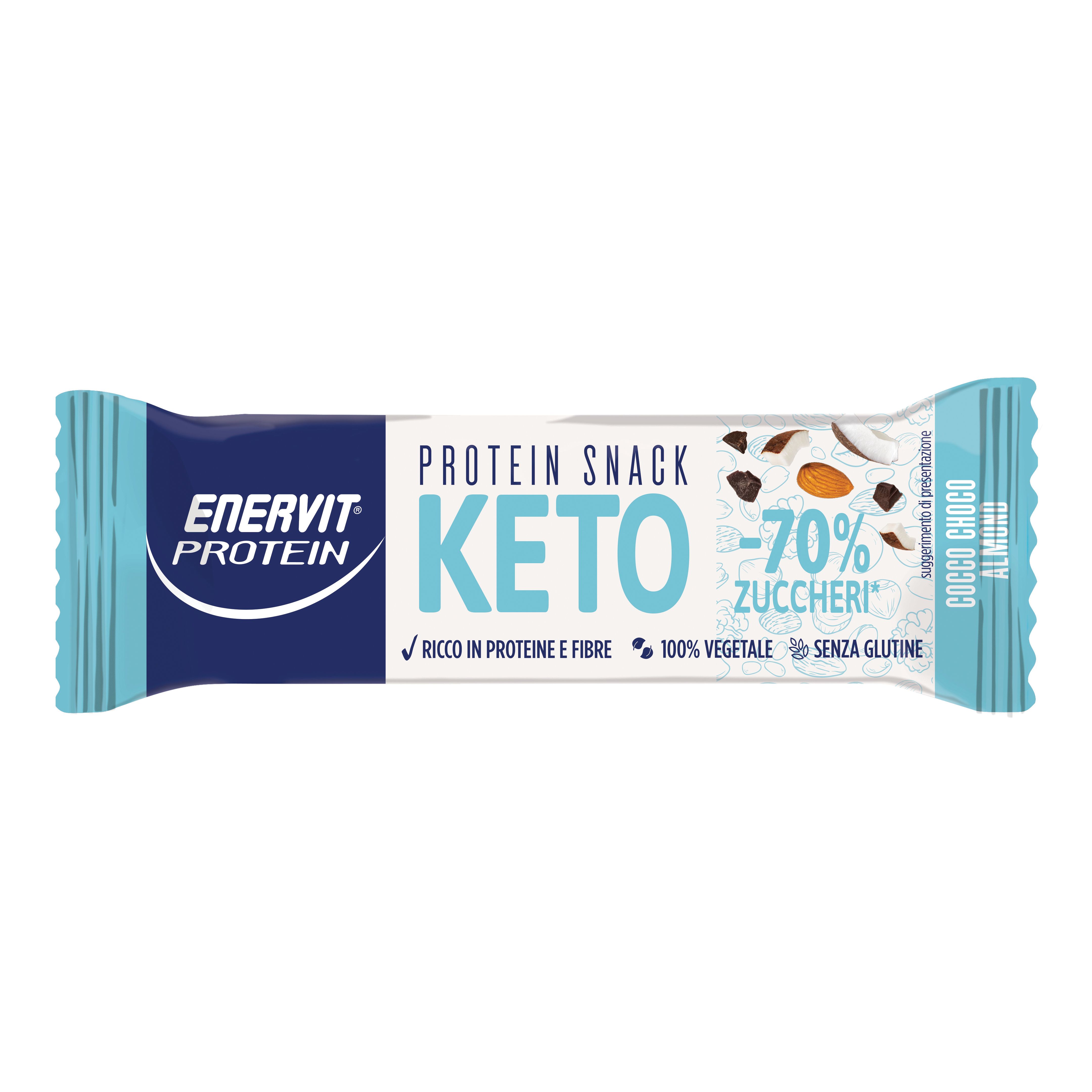 Enervit Protein Keto Snack Cocco Choco Almond 35 g Barretta