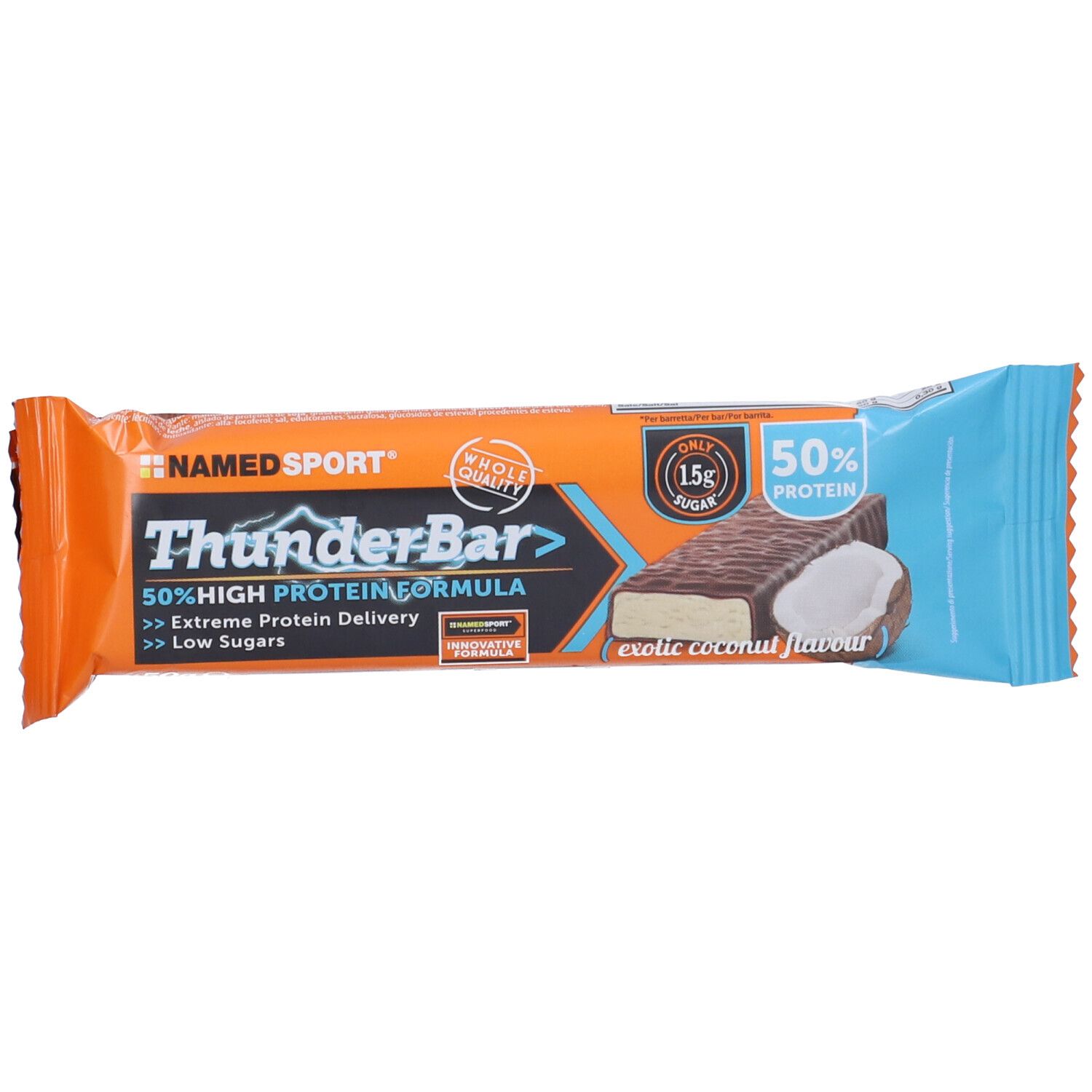 NAMED SPORT® Thunder Bar Coconut 50 g Barretta