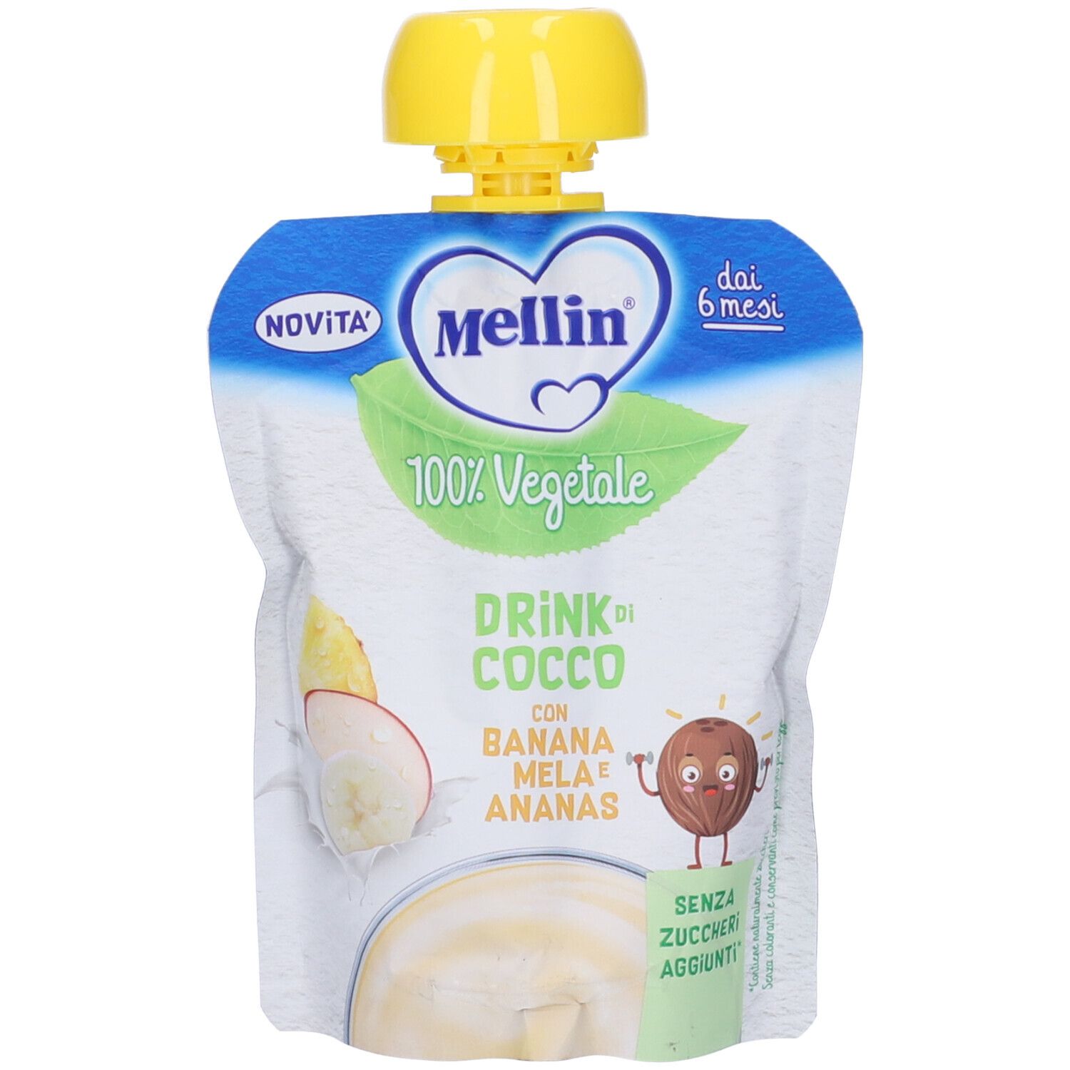 Mellin Pouch Cocco Mela Banana Ananas 90 G g Bevanda