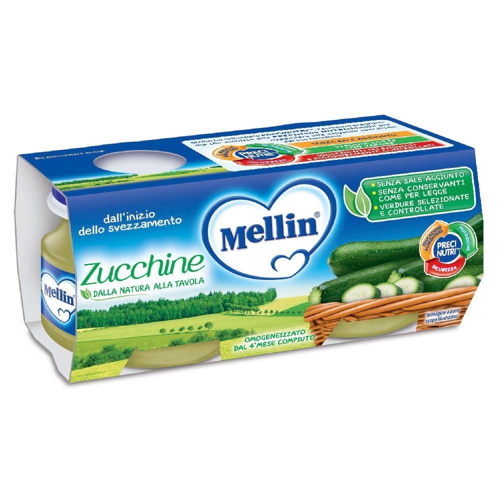 Mellin Omogeneizzato Zucchine 2 X 80 G 2x80 g Pappa