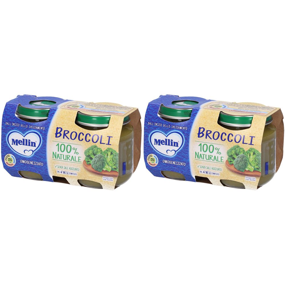Mellin Omog Broccoli 2X125G Set da 2 2x2x125 g Pappa