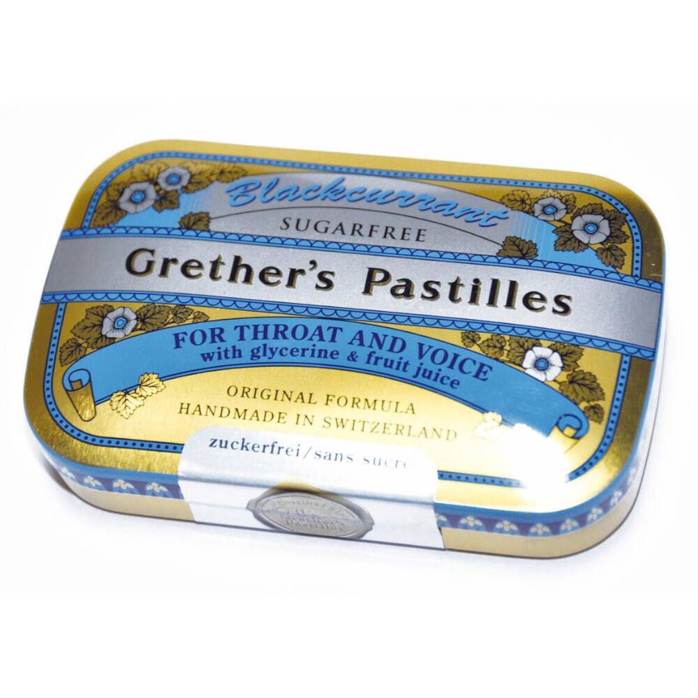 Grether’s Pastilles Blackcurrant Senza Zucchero 60 g Pastiglie