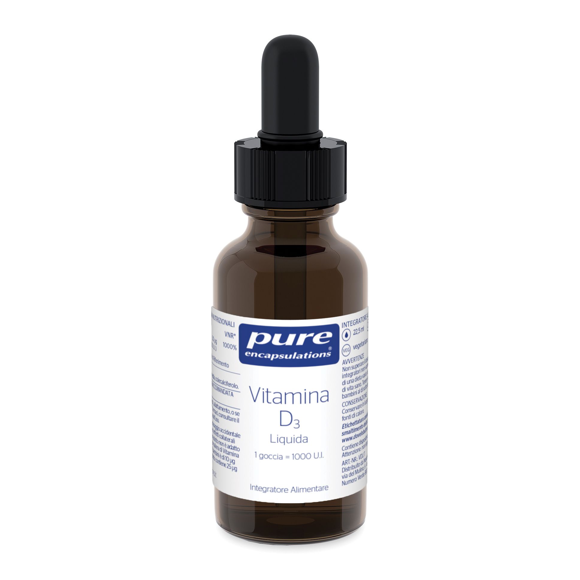Pure Encapsulations Vitamina D3 Liquida 22,5 Ml ml Soluzione orale