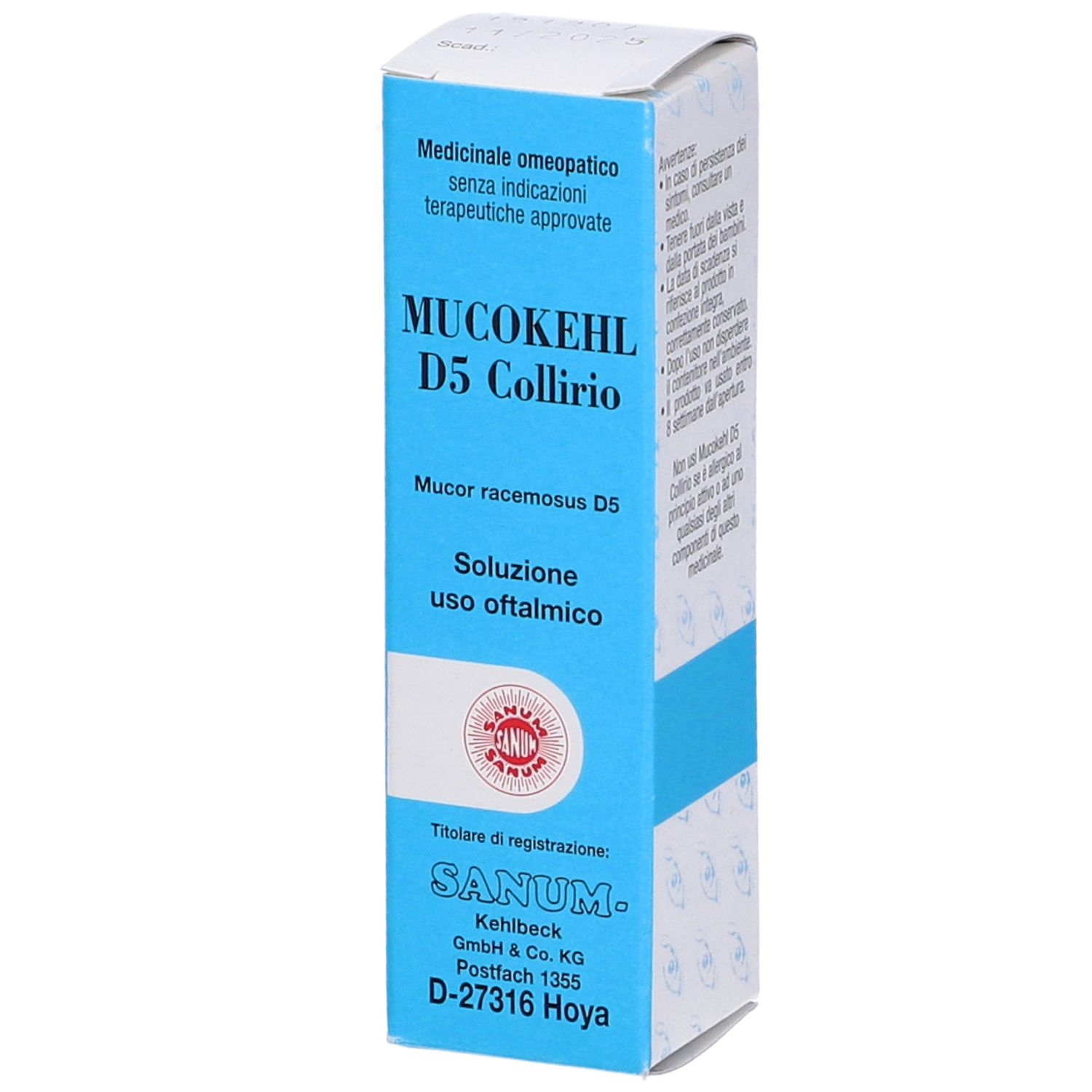 Sanum Mucokehl D5 Collirio 5 ml Altro