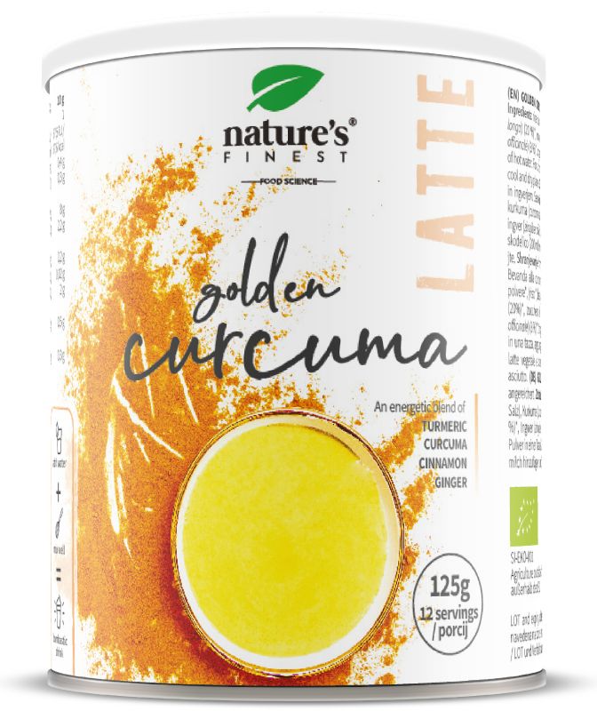 Nature's Finest BIO Golden Curcuma latte 125 g Polvere