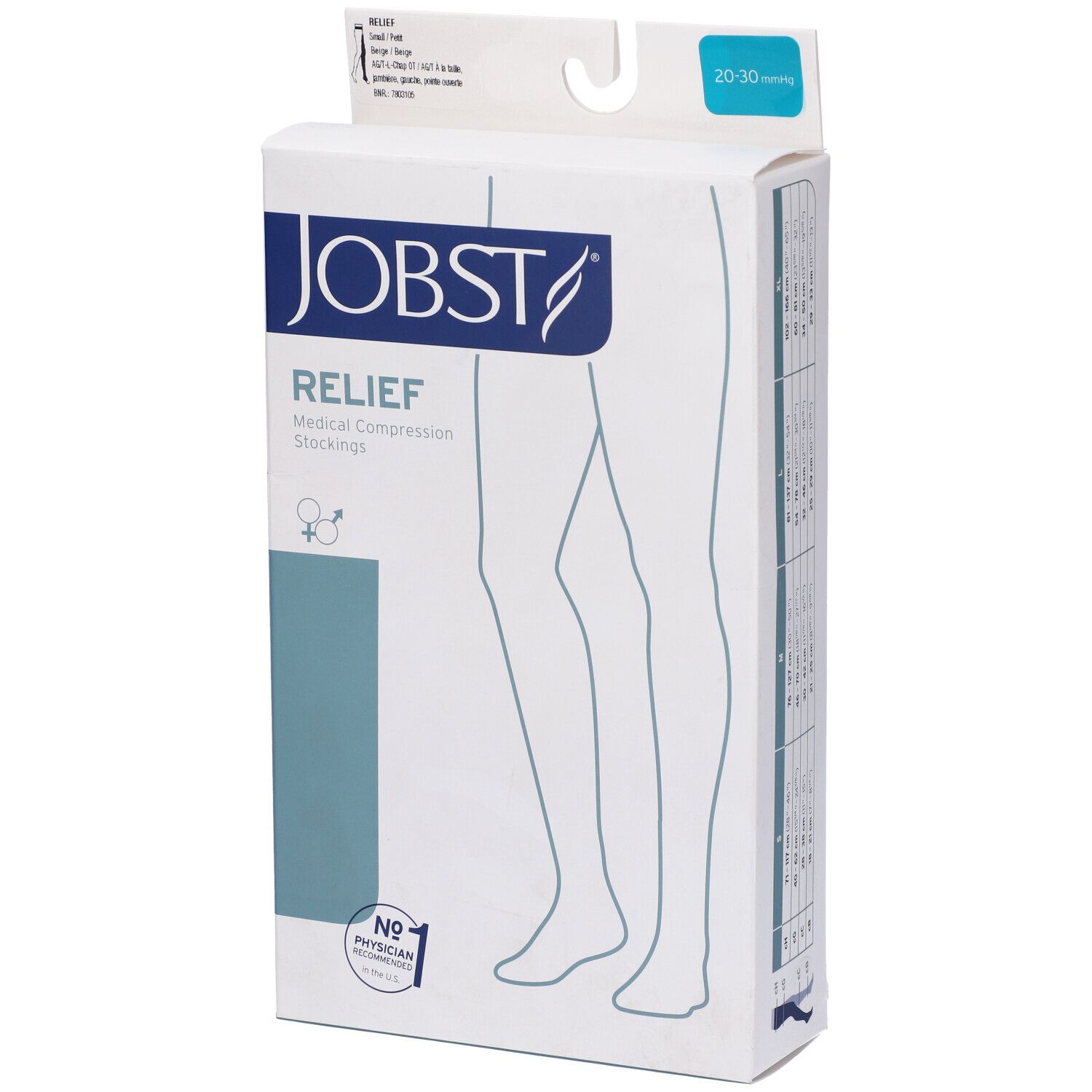 Jobst Relief Calza Compressiva Gamba Sinistra Taglia S Calzini