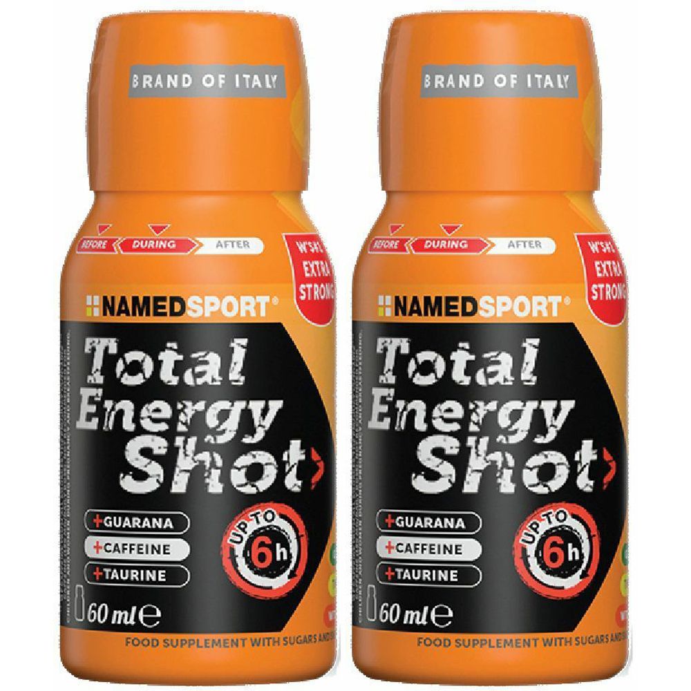 NAMEDSPORT® Total Energy Shot Set da 2 2x60 ml Soluzione bevibile
