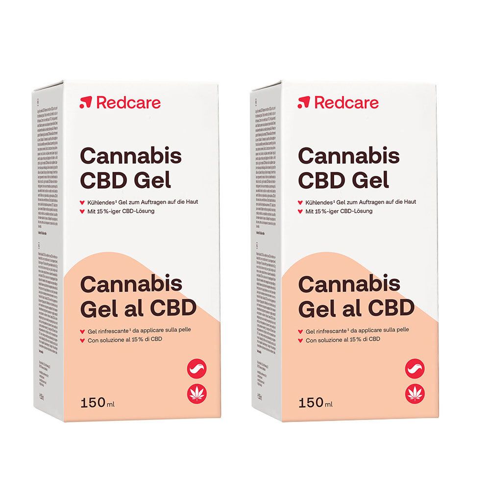 Redcare Cannabis Gel al CBD Set da 2 2x150 ml