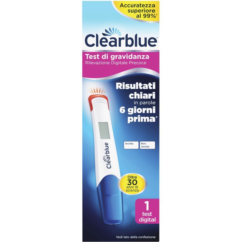 Clearblue Test di Gravidanza Rilevazione Digitale Precoce 1 pz
