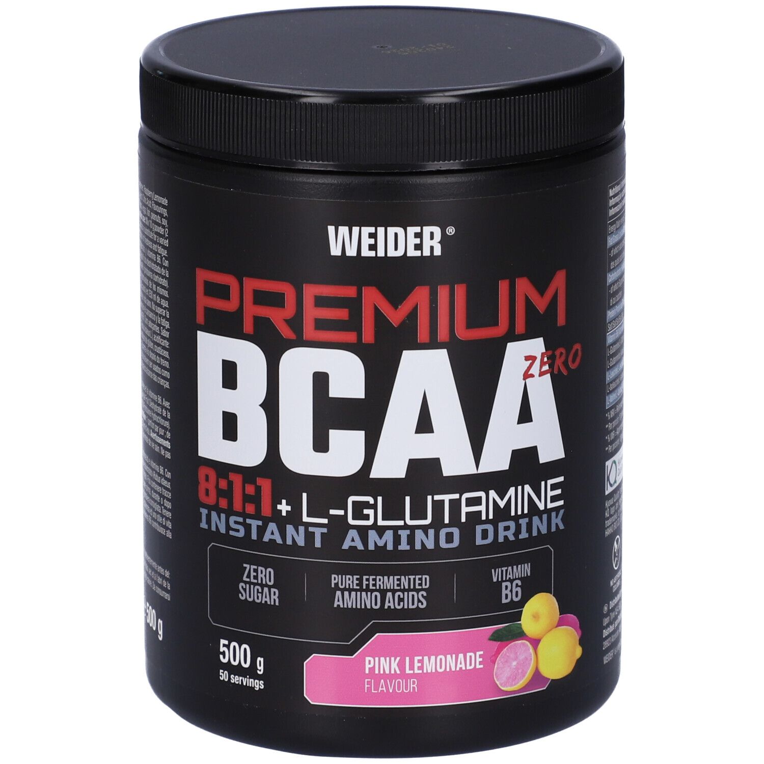 Weider BCAA 811 + L-Glutamine Pink lemonade 500 g Polvere per soluzion