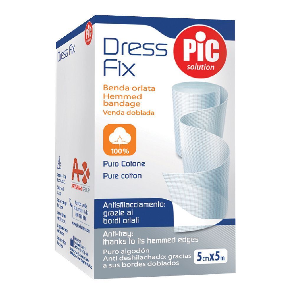 PIC Solution Dress Fix 7 cm x 5 m Benda Orlata 1 pz Fasciatura
