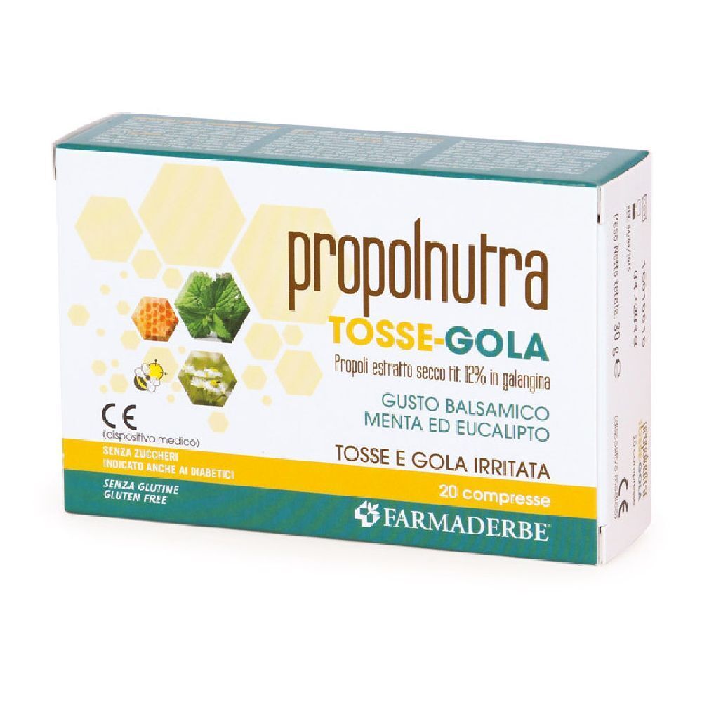 Propolnutra Tosse Gola 20Cpr 20x4,5 g Compresse masticabili