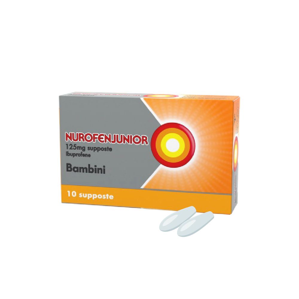 NURUFEN JUNIOR Bambini 125 mg Supposte 10 pz per bambini
