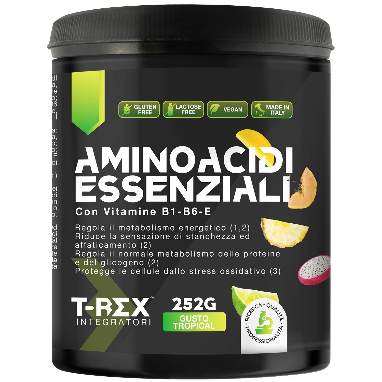 T-Rex Integratori Eaa Aminoacidi essenziali Tropical 252 g Polvere