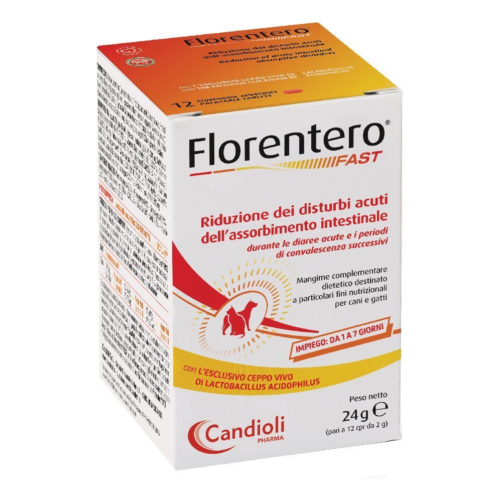 Candioli Pharme Florentero Fast Compresse per Cani e Gatti 24 g