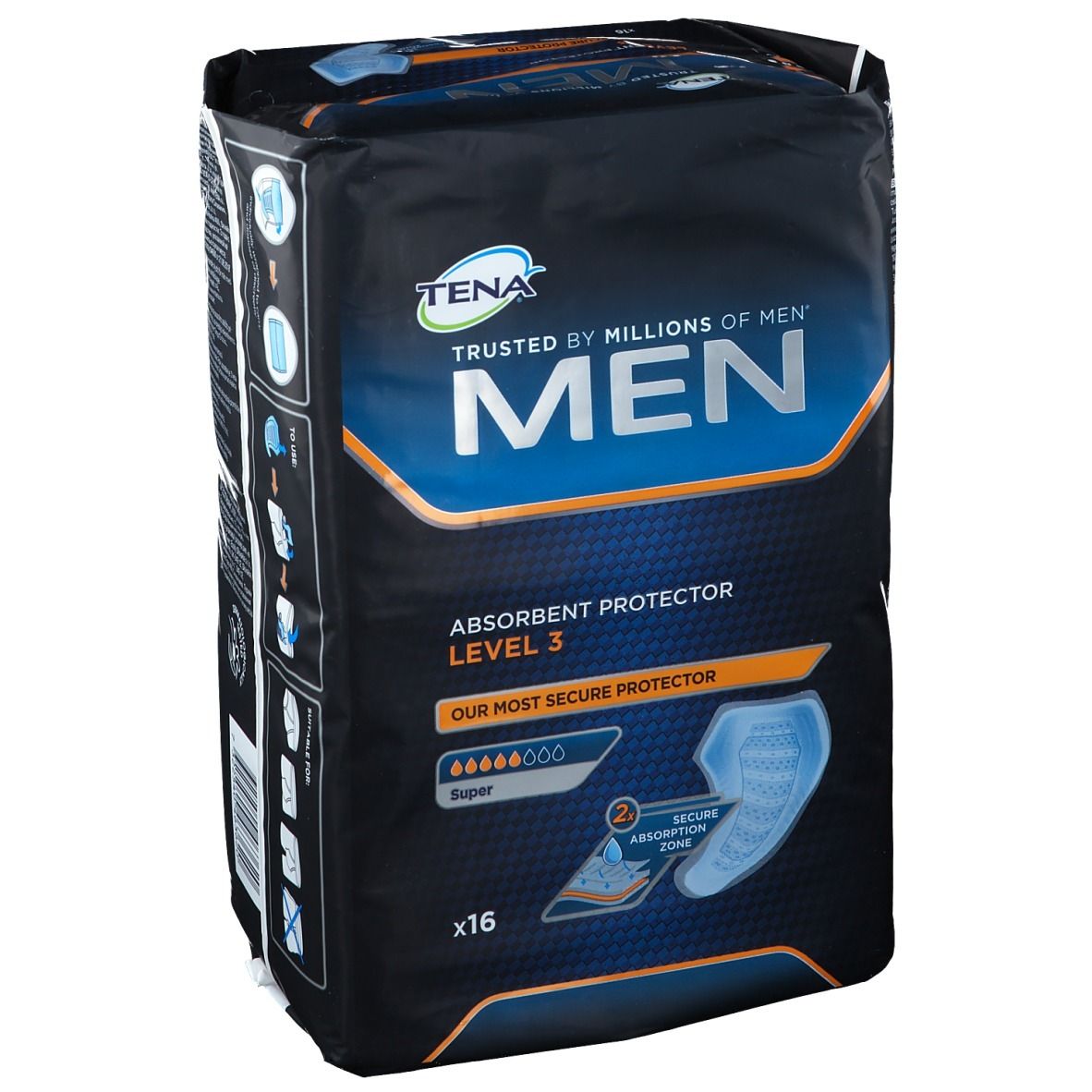 TENA® Men Level 3 Super 16 pz Assorbenti