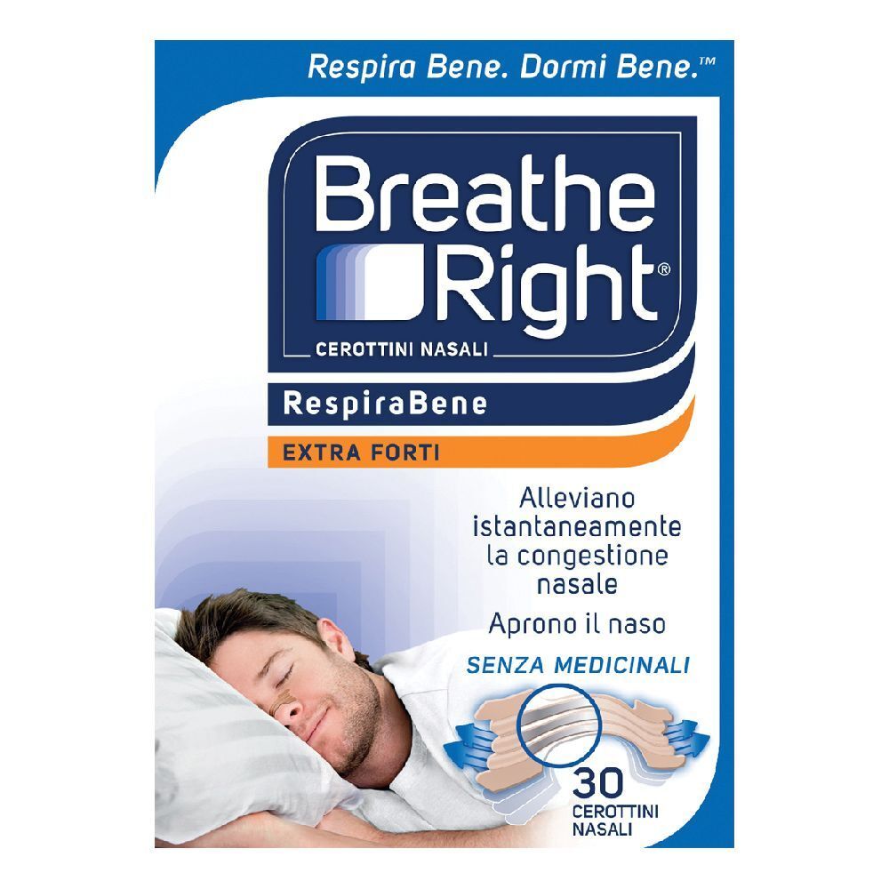 Breathe Right® RespiraBene Extra Forti 30 pz Cerotto