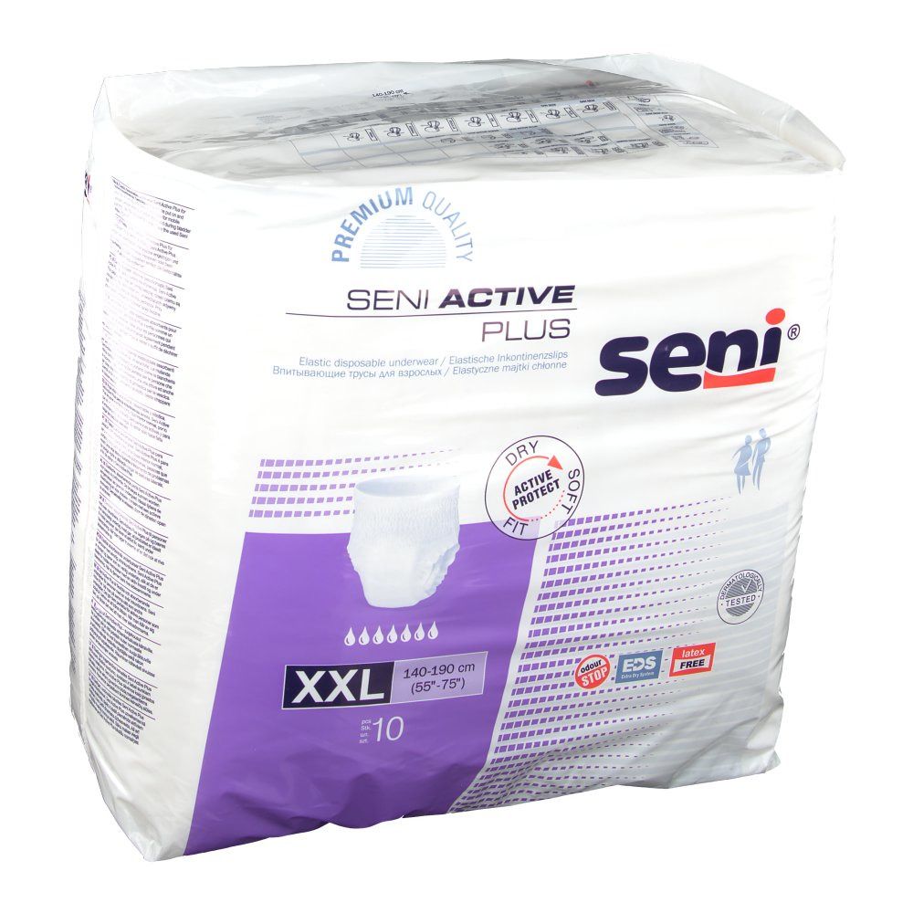 Slip per incontinenza SENI Active Plus, taglia XXL, 1 confezione = 10