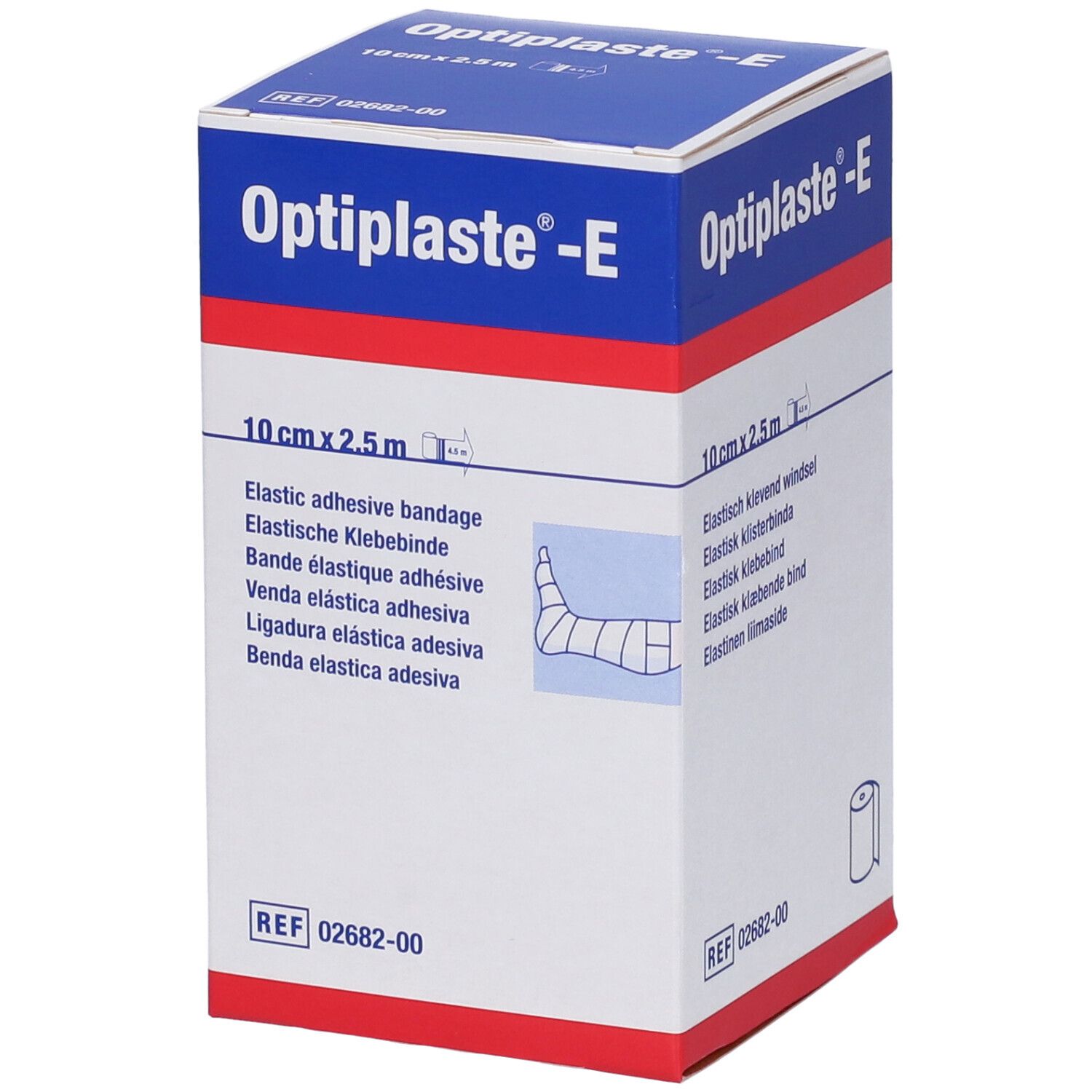 Optiplaste Benda Elastica Adesiva 10cm x 2,5m 10 pz Bendaggio/i