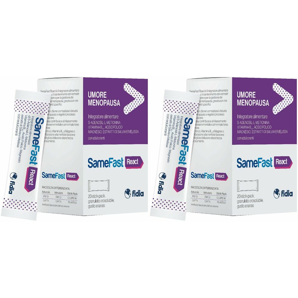 Fidia Farmaceutici SameFast React Set da 2 2x46,2 g Polvere per soluzi