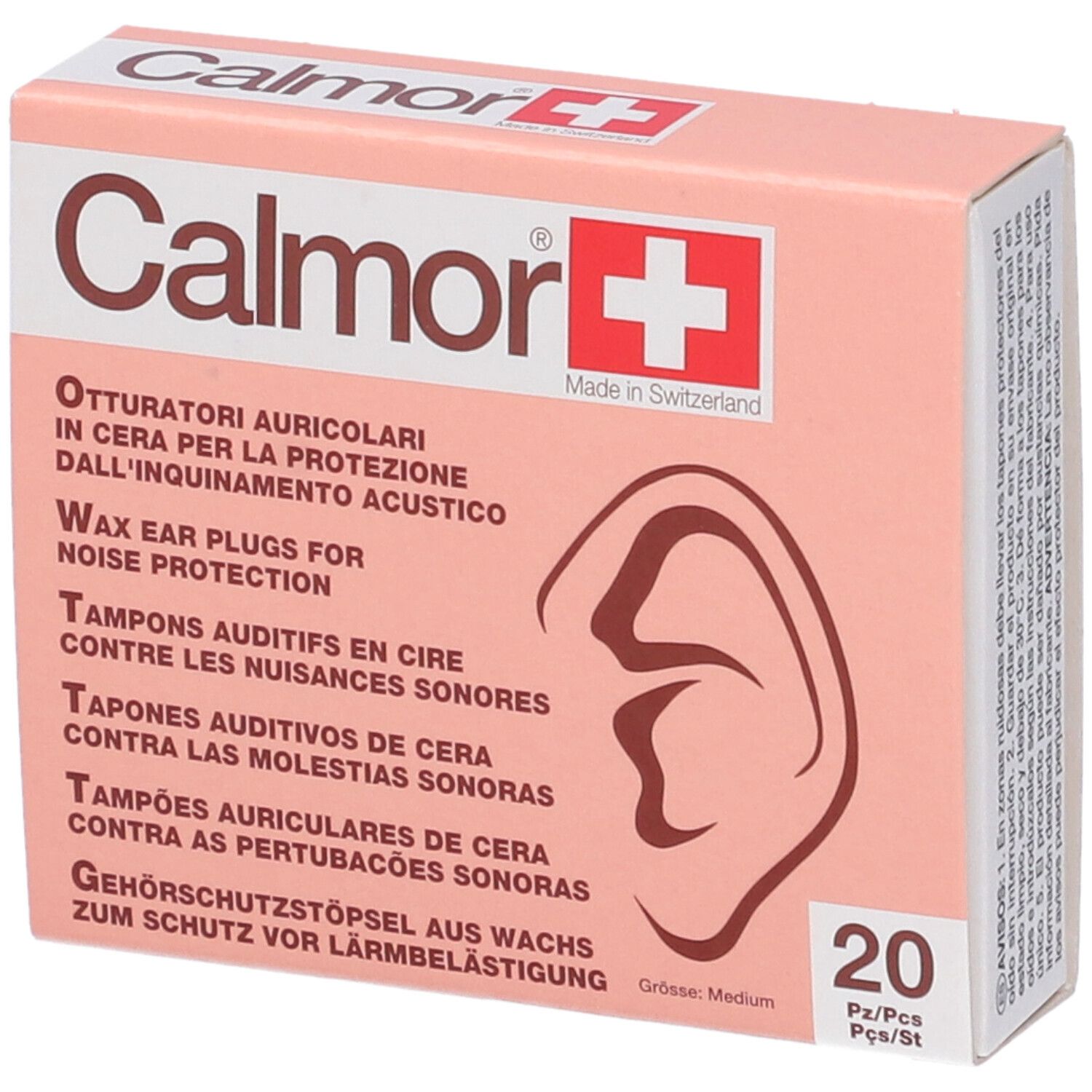 Calmor® Tappi Auricolari Antisuono in Cera 20 pezzi pz per le orecchie