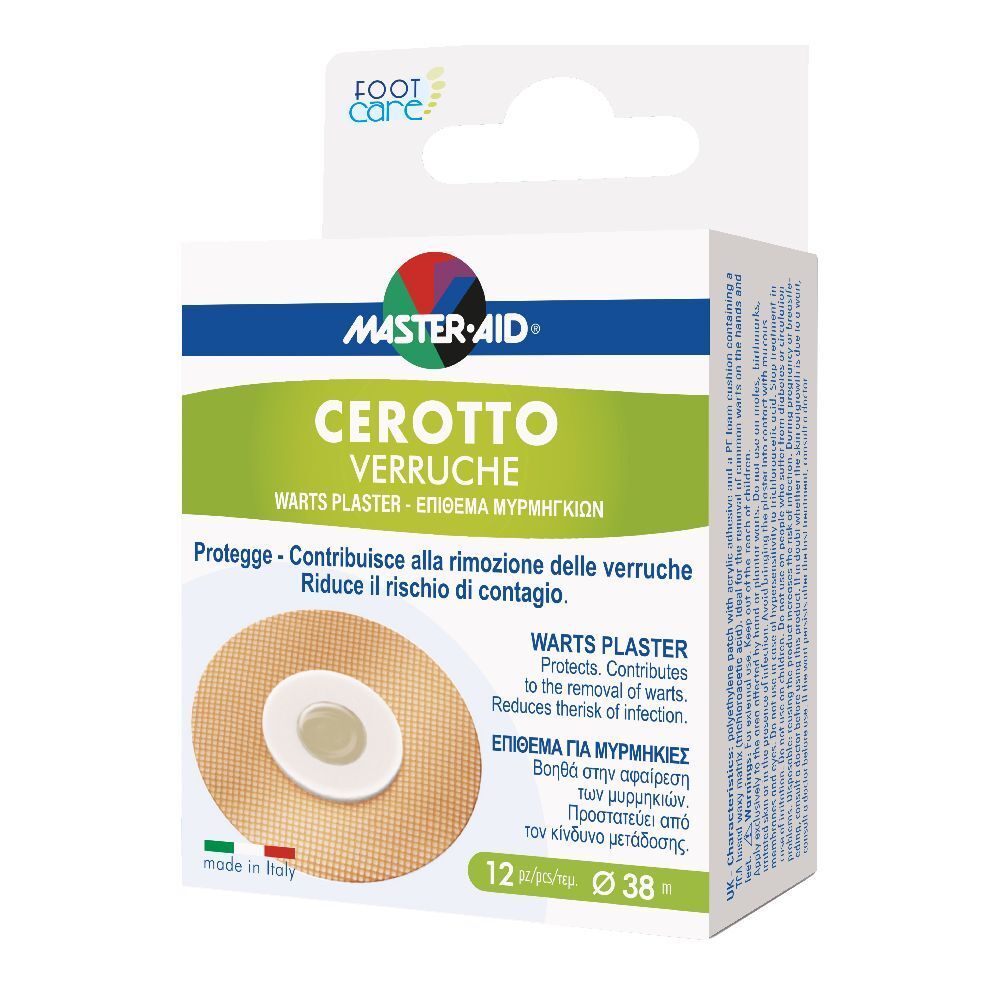 Cerotto Verruche Master-Aid Footcare 38 Mm 12 Pezzi E3 St