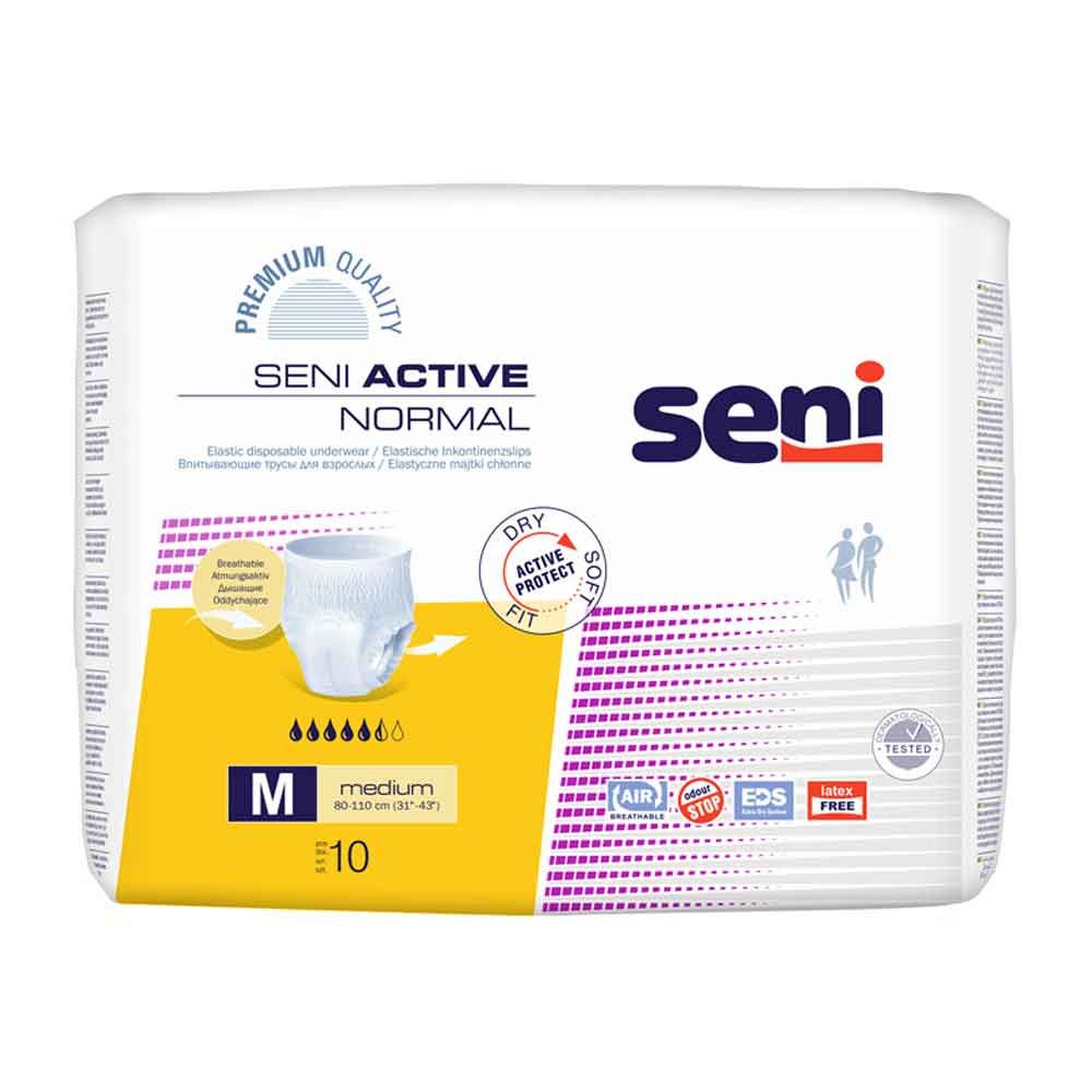Pantaloni per incontinenza normale Seni Active, taglia M, 1 confezione