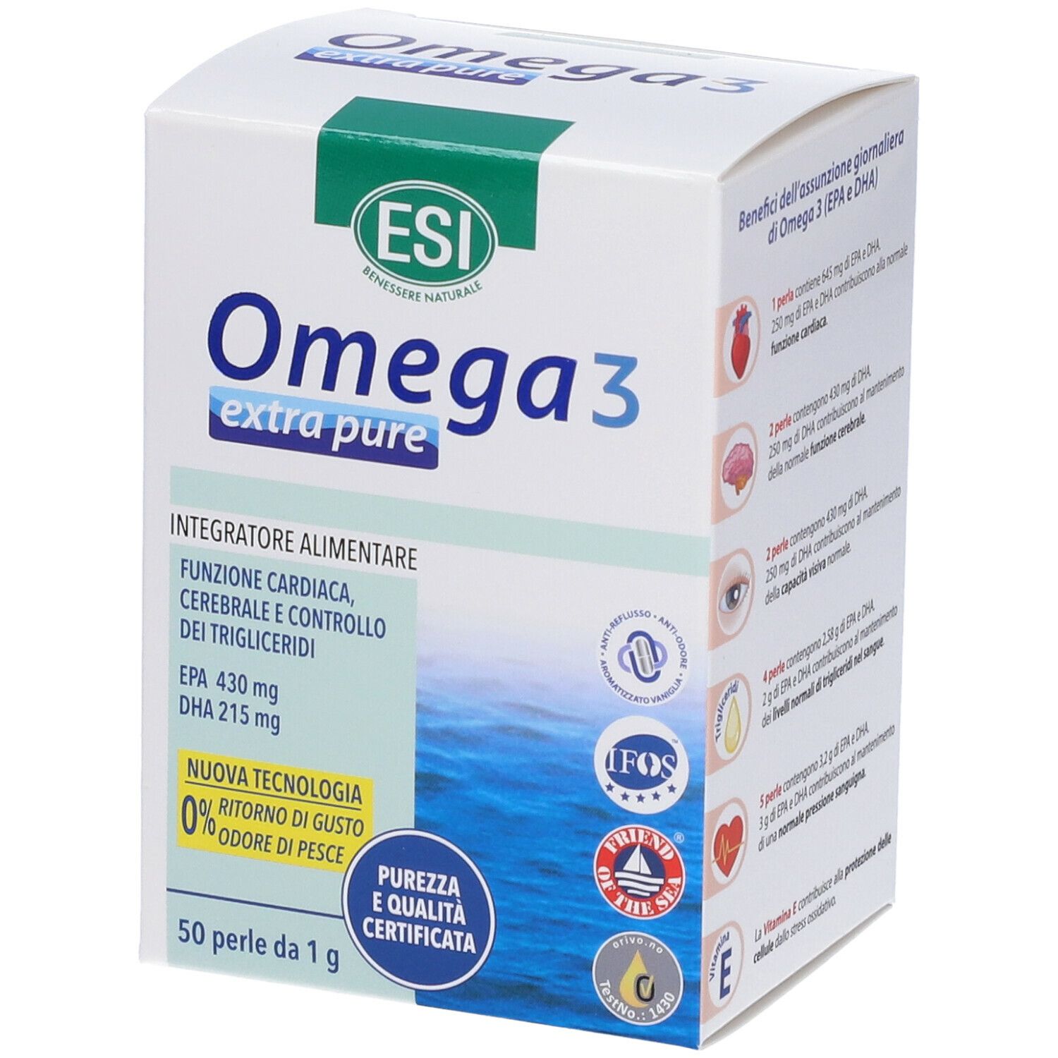 ESI Omega 3 extra pure 50 pz Capsule morbide