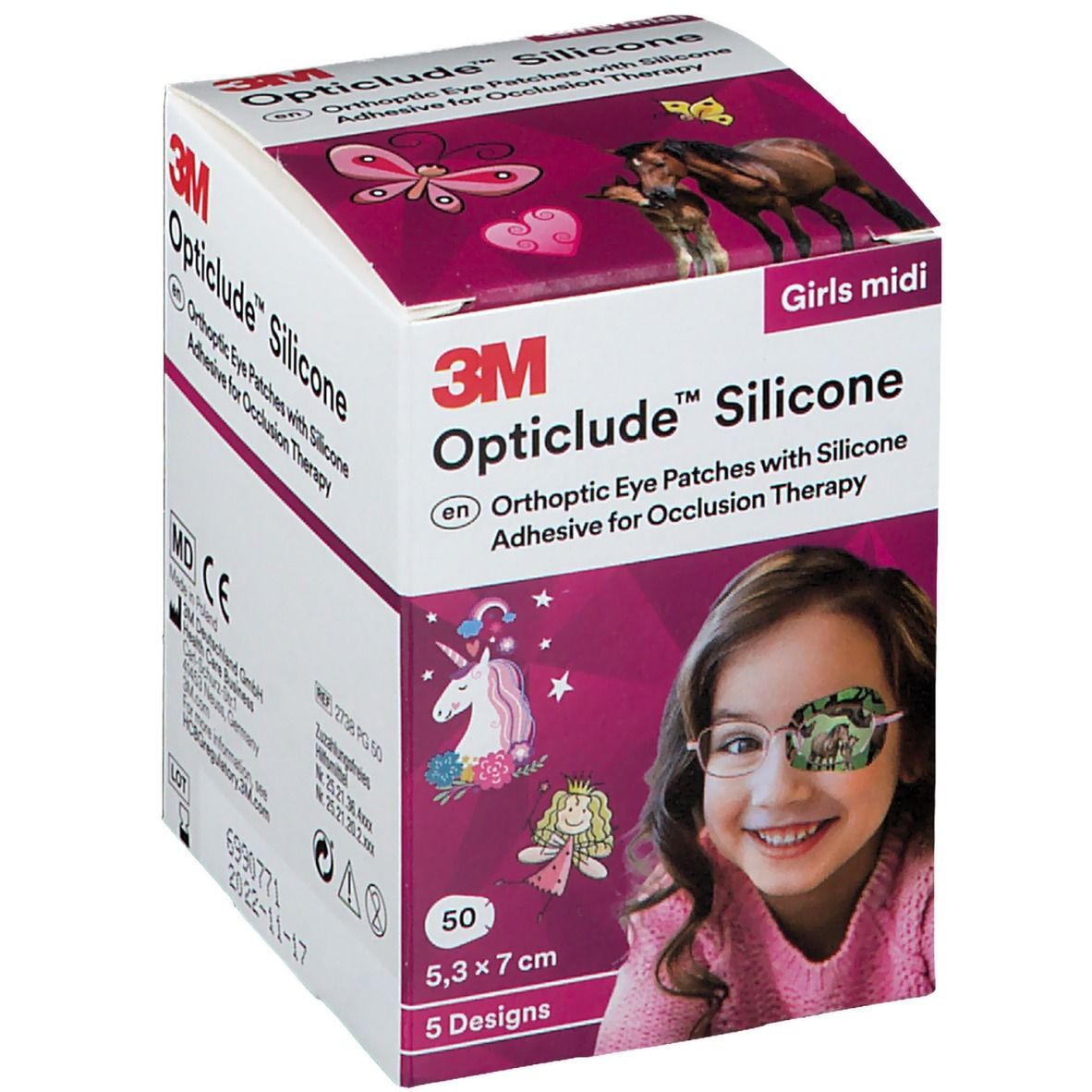 3M™ Opticlude™ Silicone Girls Midi 5,3 x 7,0 cm 50 pz Cerotto