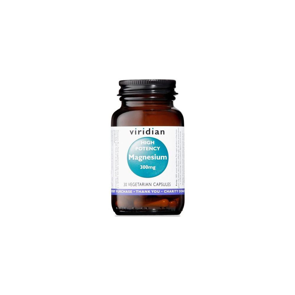 Viridian Magnesium 300Mg High Potency 30 Capsule Magnesio Superiore Al