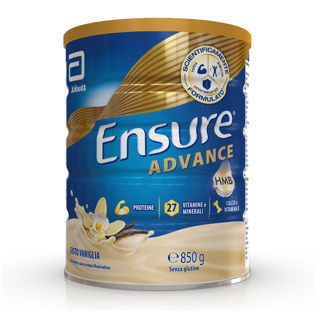 Ensure Advance Formula Nutrivigor in Polvere Gusto Vaniglia 850 g per